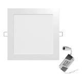 Panel Plafon Led 18w Fria Calida Embutir Cuadrado Interior C