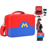 Maleta Viajera Protector Rigido Para Nintendo Switch Mario  