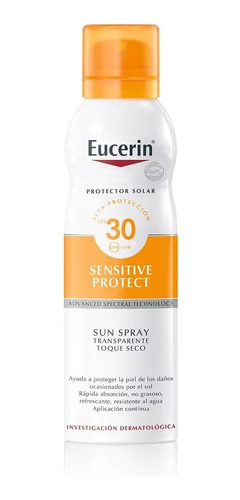 Protector Solar Eucerin Corp. Spray Toque Seco Fps 30+ 200ml