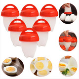 Pote De Silicone Para Fazer Ovos Cozidos Conjunto Com 6 Egg