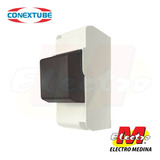 Caja 2 Boca Din Termica Con Tapa Conextube Electro Medina