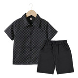 Conjunto Camisa E Shorts Infantil Moderno Festa