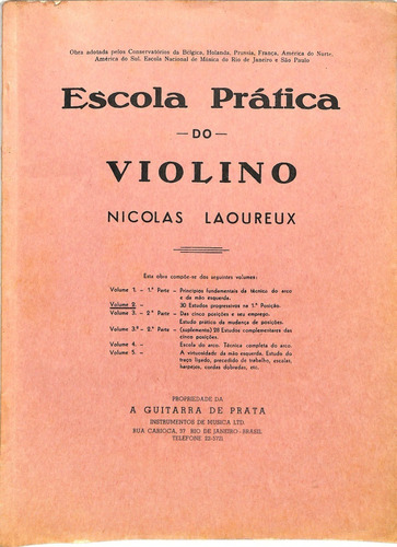 N Laoureux - Escola Prática Do Violino 1ª Parte - Partitura
