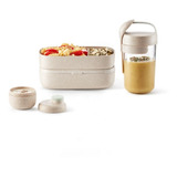 Set Lunchera Lékué  + Contenedor Salsa+contenedor Snack 600 