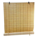 Cortina Persiana Roller Enrollable De Bambú 90x120 Cm