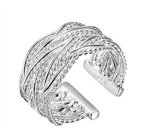 Anillo Abierto Anillo Mujeres Hombres Regalo De Plata Joyerí