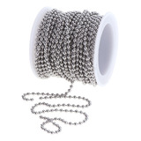 2024 1 Roll Of 12 Meters Of Stainless Steel Chain Beads