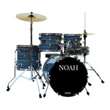 Bateria Acústica Noah Sc5 Funny Striped Bumbo 16 Completa