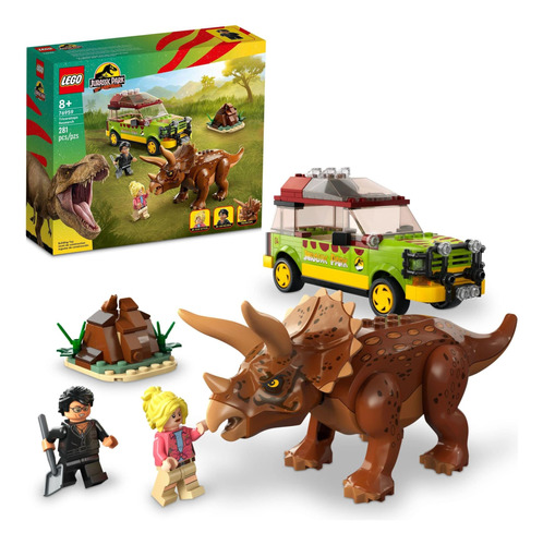 Lego Jurassic Park Investigación Triceratops, Juguete Jurass