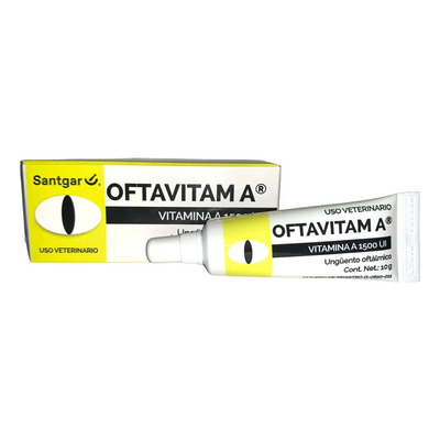 Ungüento Oftalmico Santgar Oftavitam A 20mL Humectante Perros Gatos | Meses sin interés