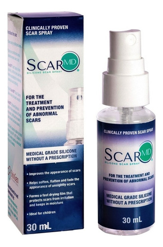 Scarmd Spray, Desvanecedor De Cicatrices Con Silicona, Piel Tipo De Piel Todo Tipo De Piel