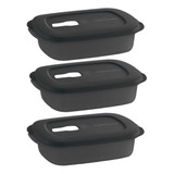 Tupperware 3 Recipientes Micro Flash Microondas Lunch