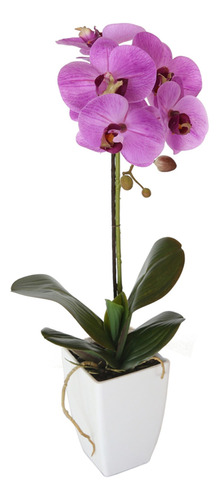 Orquídea Morada De 52 Cm En Macetero, Vadell Home