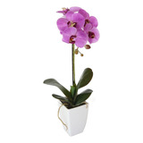 Orquídea Morada De 52 Cm En Macetero, Vadell Home