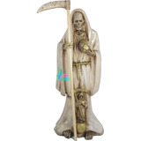 Figura En Resina Santa Muerte Hueso 30 Cm Curada Grande 