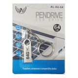 Pendrive 64gb Modelo Chaveiro Inox Original Pen Drive 64gb