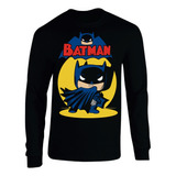 Camiseta Batman Retro Pop Manga Larga Camibuso Sueter