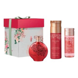 O Boticário Kit Floratta Red: Colônia 75ml + Creme Hidratante Corporal 200ml + Óleo Perfumado Hidratante 250ml (3 Its + Caixa De Presente Lacrada)