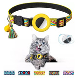 Compatible Con El Collar Airtag Para Gatos Con Patrón Geomét
