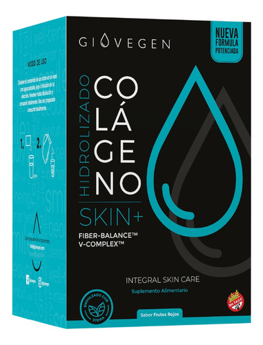 Giovegen Skin+  Colageno Hidrolizado Nueva Formula Potenciad