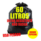 Saco De Lixo 60 Litros Reforçado 100 Micras Grosso 100un C