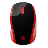 Mouse Inalámbrico Hp  200 Rojo Souris Sans Fil