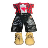 Outfit Para Oso De Peluche Build A Bear Motociclista Harley