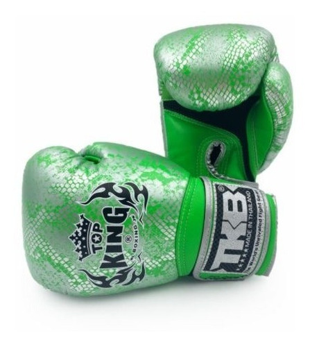 Guantes De Boxeo Top King  Snake  - Verde - Modelo Especial