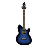 Guitarra Electroacústica Ibanez Talman Tcy10e Para Diestros Transparent Blue Sunburst High Gloss Brillante