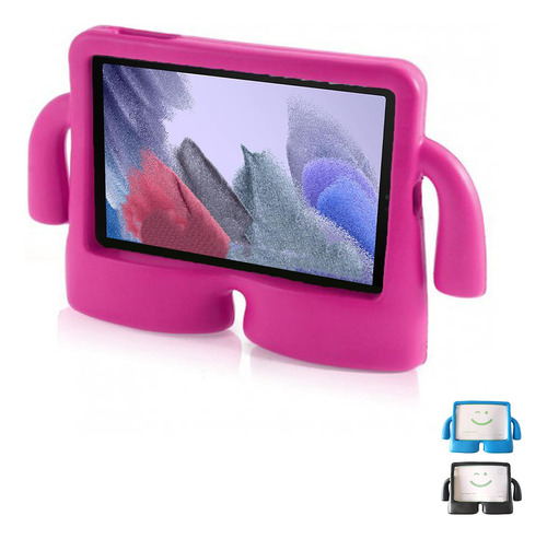 Funda Tablet Para Samsung Tab A7 Lite Infantil Con Manijas Color Fucsia