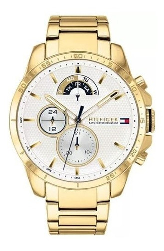 Reloj Tommy Hilfiger De Acero Inoxidable Dorado