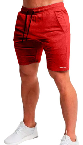 Short Deportivo Hombre Rodasport Bermuda Letras En Rodilla