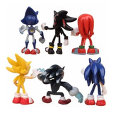 Kit 3- 6 Bonecos Miniaturas Sonic Metal Coleção Tails Shadow