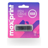 Pen Drive Maxprint Twist Cinza - 16gb