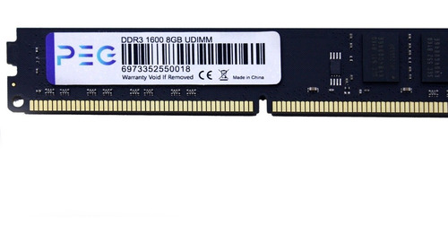 Memória Ram 8gb Ddr3 1600mhz Peg Desktop