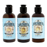 Sir Fausto Kit Shampoo Barba + Cabello + After Shave Travel