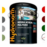 Resina Acrilica Multiuso Acqua Cerâmica+cores Hydronorth 18l