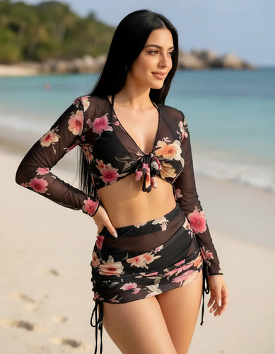 4 Piezas Traje De Baño Mujer Bikini Sexy Bañadores De Playa | MercadoLibre