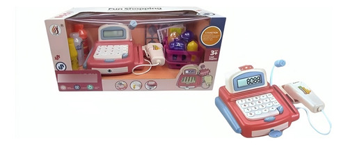 Caja Registradora Infantil Con Luces Sonido Microfono Delmy 