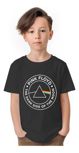 Polera Niños Pink Floyd Dark Side Moon Rock Algodon Wiwi