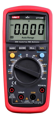 Uni-t Multímetro Tester Digital True Rms Ut139b Cap Frec