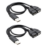 Nuevo Cable De Extensión Usb 2.0 1 Macho A 2 Hembra De Carga