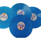 Disco De Vinilo En Color Azul Para Uso Decorativo