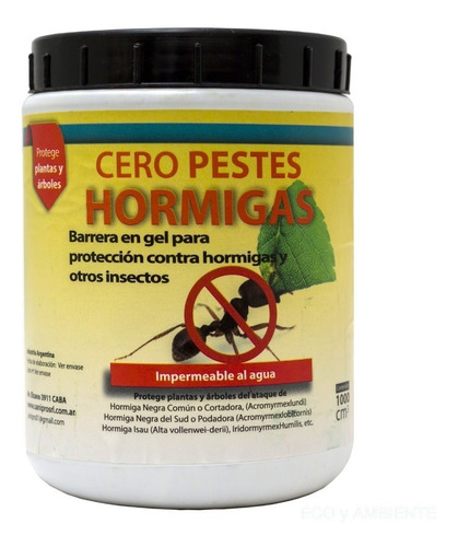 Cero Pestes Anti Hormiga Y Otros Insectos Barrera En Gel No Tóxica 1kg