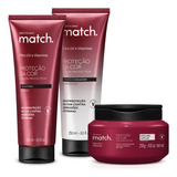  Combo Match. Proteção Da Cor: Shampoo 250ml + Máscara Capila