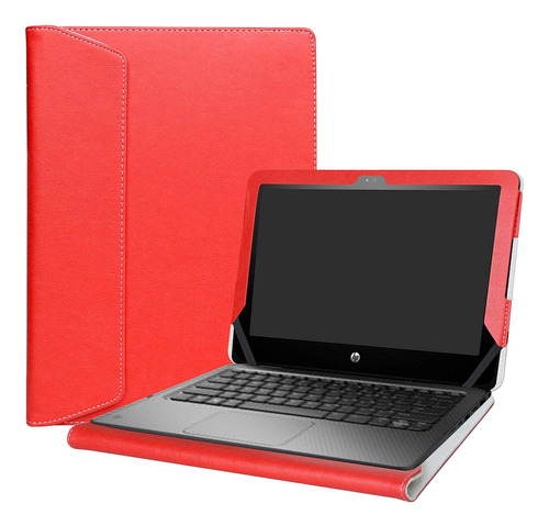 Funda P/ Laptop Alapmk, Diseño Plano, Roja, Para Hp