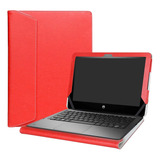Funda P/ Laptop Alapmk, Diseño Plano, Roja, Para Hp