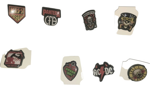 Boton Pin Broche De Bandas De Rock Y  Metal Iron Maiden Acdc