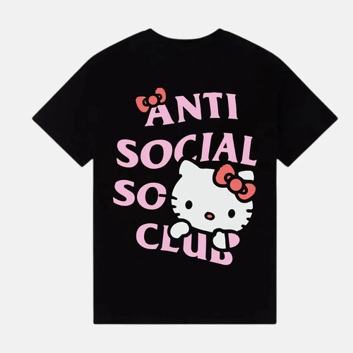 Playera Antisocialclub Hello Kitty - Unisex