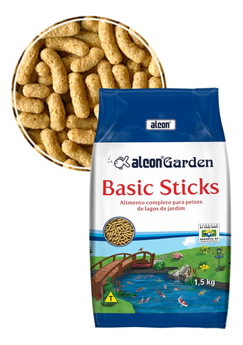 Alcon Garden Basic Sticks 1,5 Kg - Ração Carpas E Kinguios